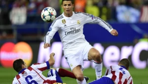 Fragment meczu Real Madryt vs Atletico Madryt