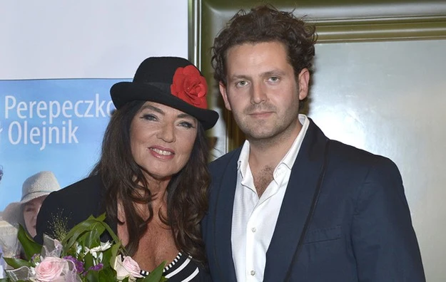 Agnieszka Perepeczko i Michał na promocji książki Agnieszka Perepeczko i Michał na promocji książki