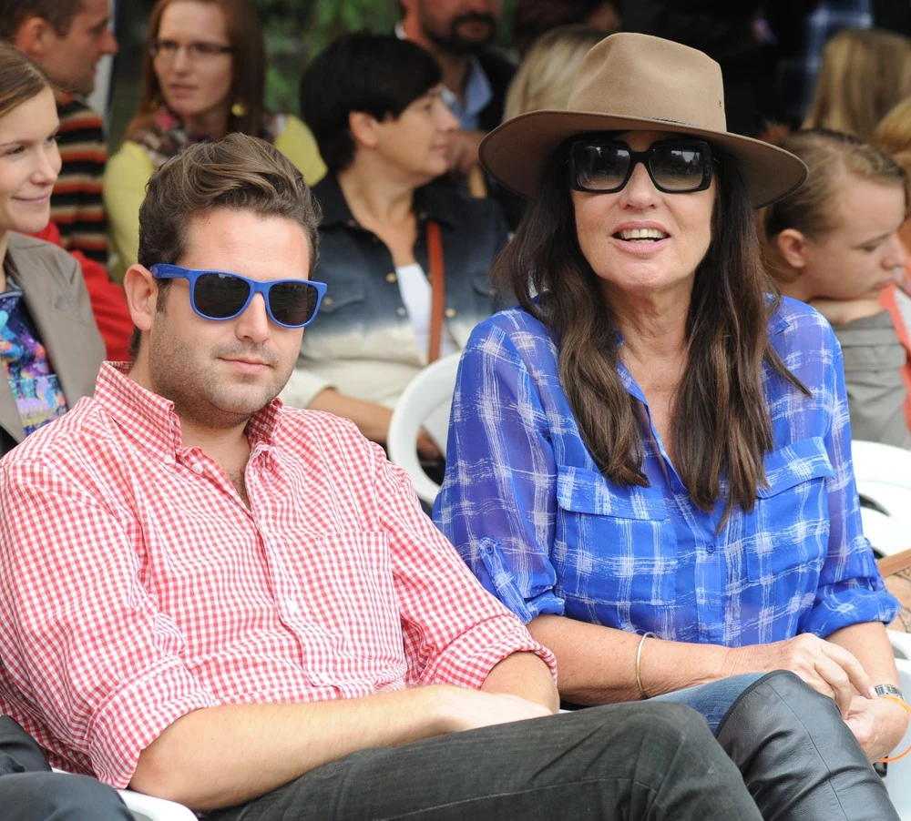 Agnieszka Fitkau-Perepeczko ze swoim przyjacielem Michałem Agnieszka Fitkau-Perepeczko ze swoim przyjacielem Michałem