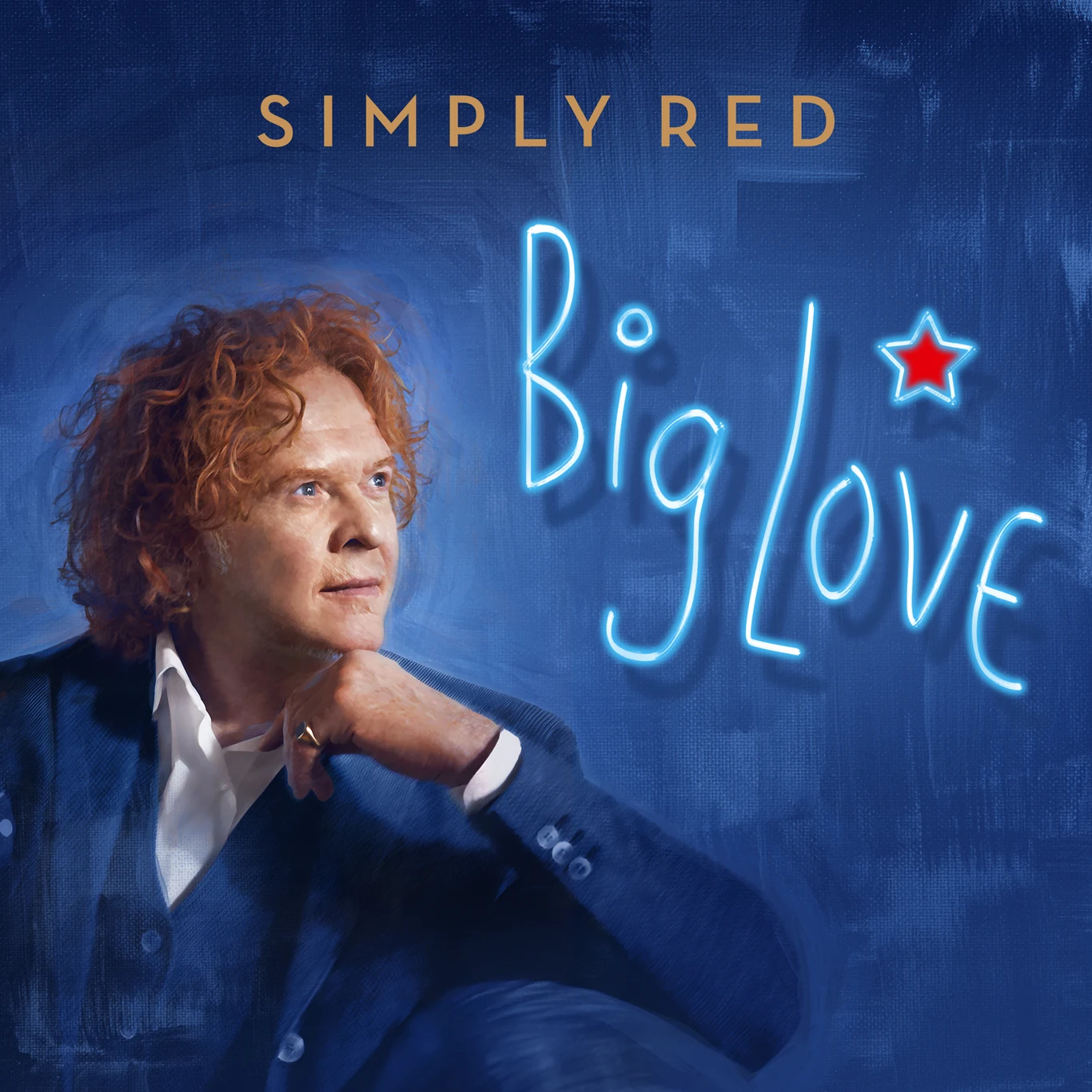 Mick Hucknall na okładce płyty "Big Love" Simply Red Mick Hucknall na okładce płyty "Big Love" Simply Red