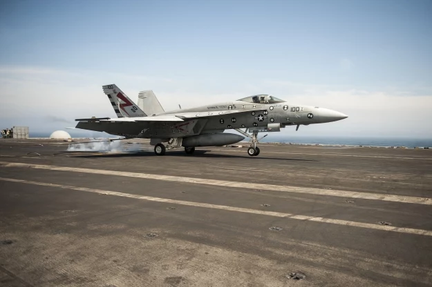 F/A-18E Super Hornet.   Fot. U.S. Navy photo by Mass Communication Specialist Seaman Christopher D. Gaines/Released