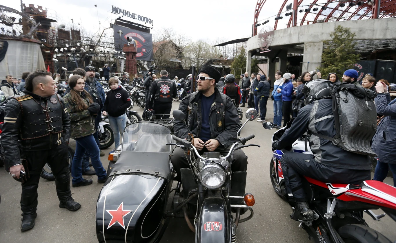 "Nocne Wilki" podczas rajdu