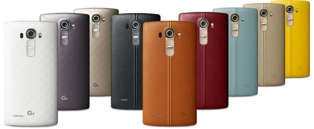 LG G4 - skóra najwyższej jakości z tyłu smartfonu i kilka wersji kolorystycznych LG G4 - skóra najwyższej jakości z tyłu smartfonu i kilka wersji kolorystycznych