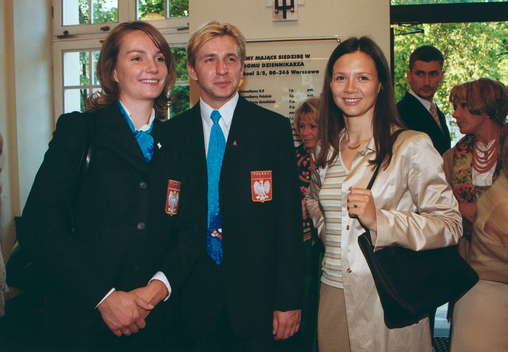 Jagna i Sebastian w towarzysztwie Kingi Rusin