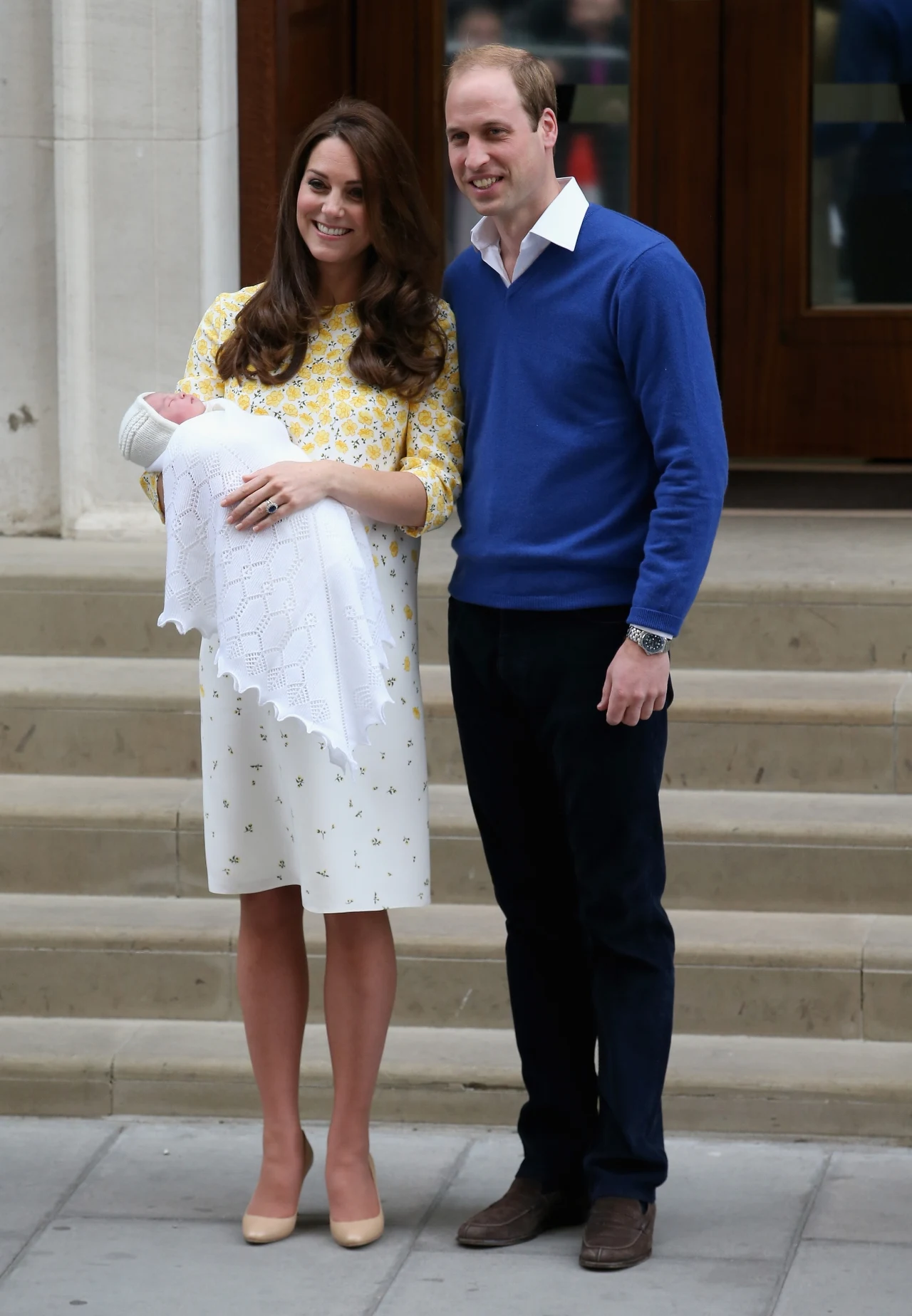 Księżna Kate i książę William z córką Księżna Kate i książę William z córką