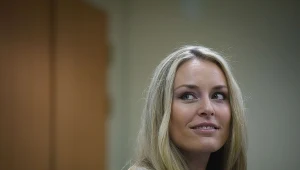 Lindsey Vonn podczas wizyty w Korei Południowej