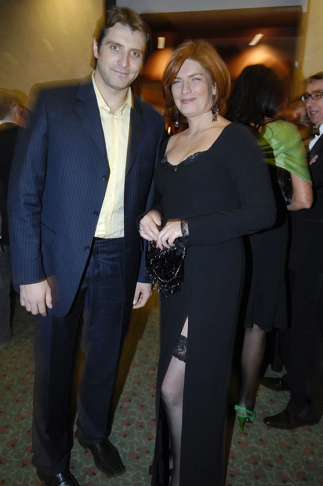 Katarzyna Dowbor z synem Katarzyna Dowbor z synem