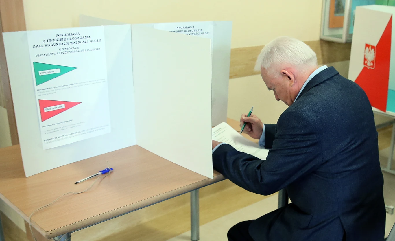 Szef SLD - Leszek Miller głosował w Warszawie