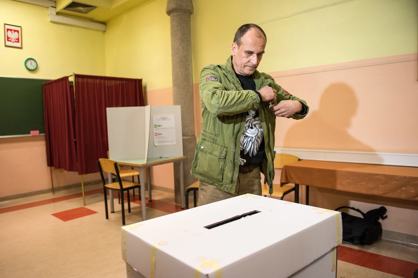 Kandydujący na urząd prezydenta Paweł Kukiz zagłosował we Wrocławiu