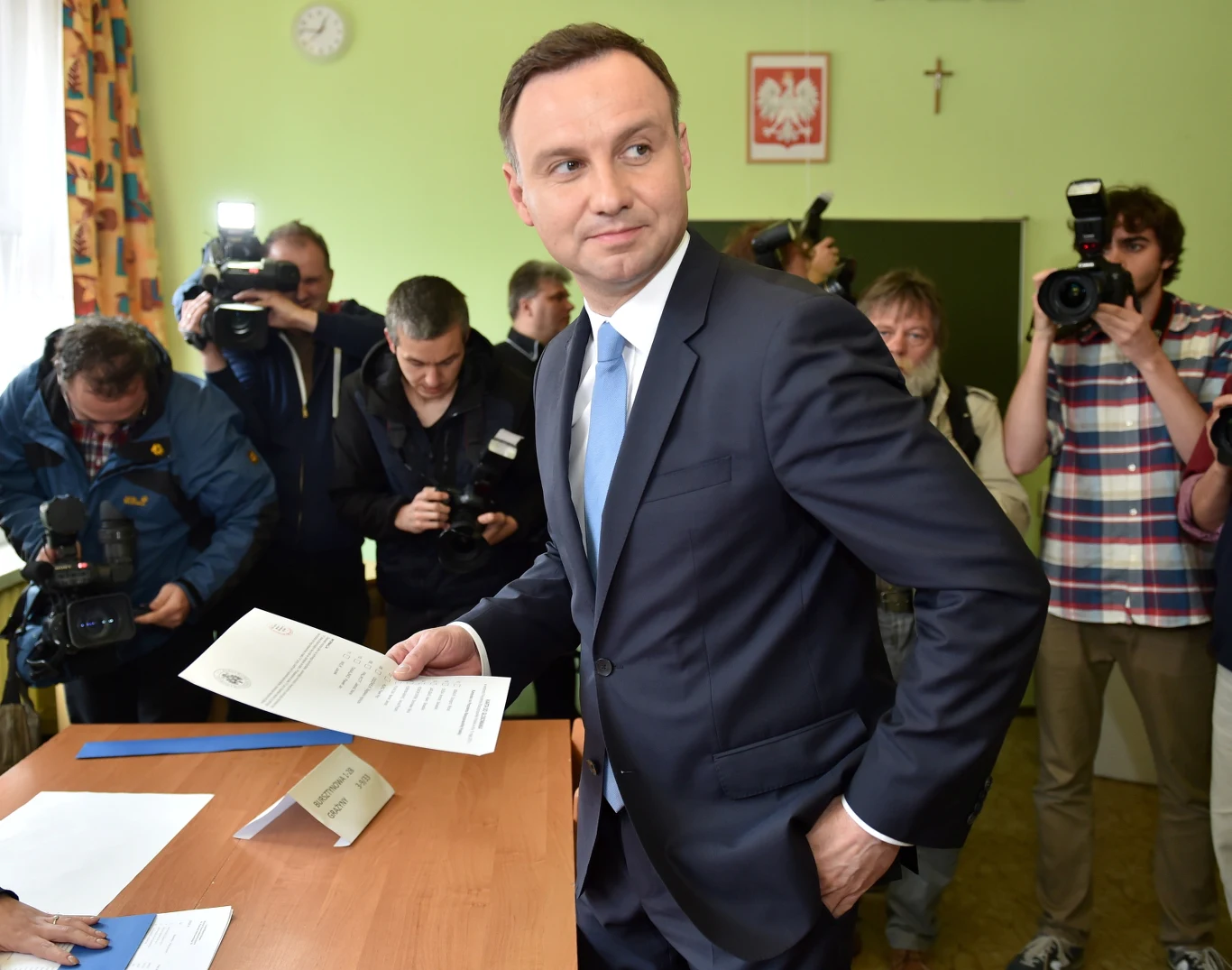 Andrzej Duda zagłosował w Krakowie