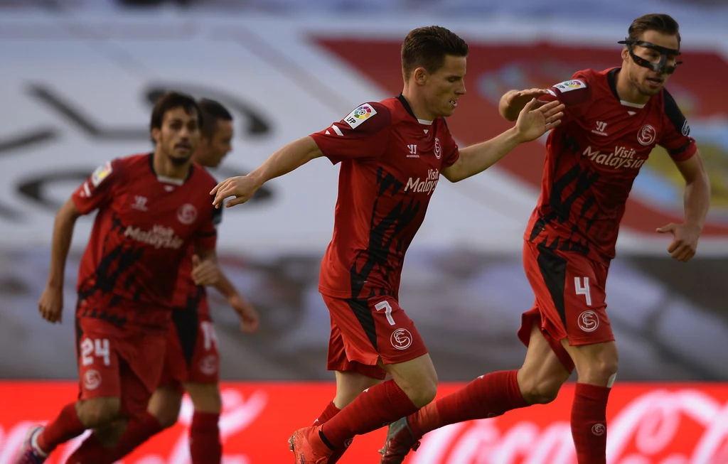 Kevin Gameiro z Grzegorz Krychowiakiem świętuje strzelenie gola