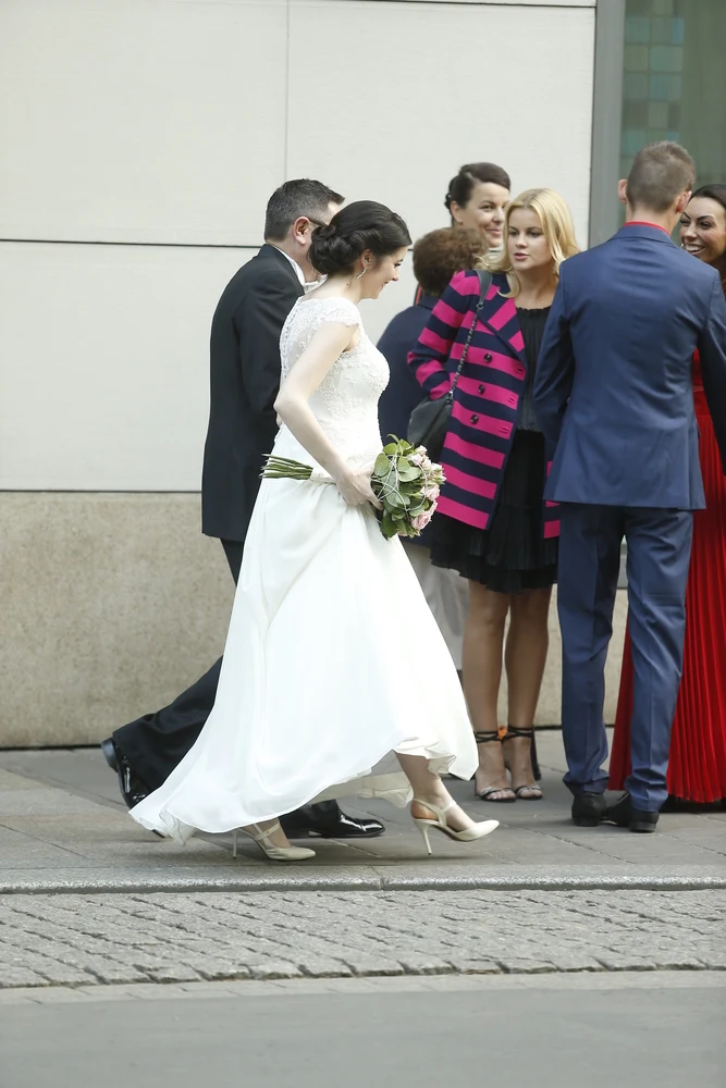 Andrzej Sołtysik i Patrycja Czop w dniu ślubu