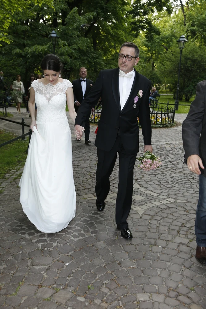 Andrzej Sołtysik i Patrycja Czop w dniu ślubu