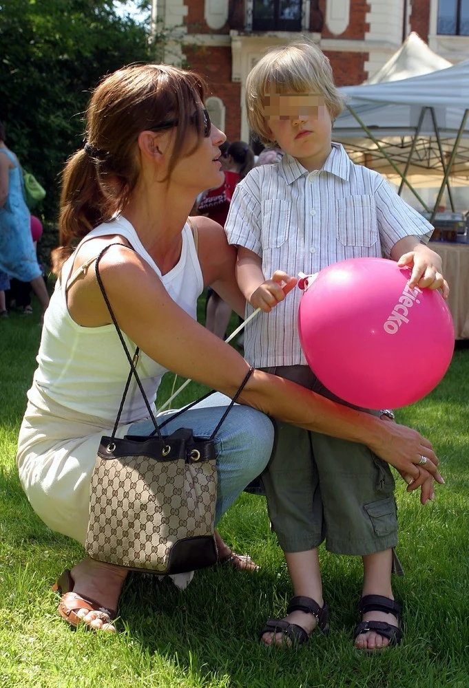 Aneta Kręglicka z synem (2005 rok) Aneta Kręglicka z synem (2005 rok)