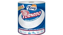 Foxy Tornado - to prawdziwy gigant wśród ręczników – nie powiemy wam, ile dokładnie ma listków, wiemy jednak, że waży aż 1 kilogram i składa się z trzech warstw. Dzięki nim Tornado jest bardzo gruby i wytrzymały, dlatego możesz używać go nie tylko w kuchni, ale też w ogrodzie lub garażu.