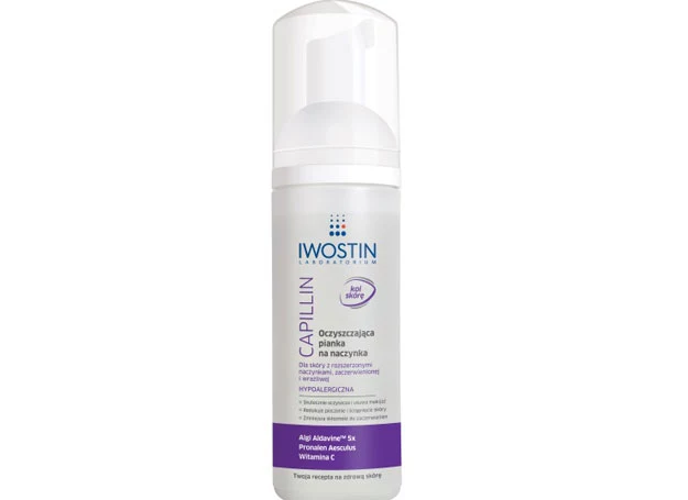 Laboratorium Iwostin poszerzyło ofertę preparatów oczyszczających dla skóry naczynkowej o oczyszczającą piankę