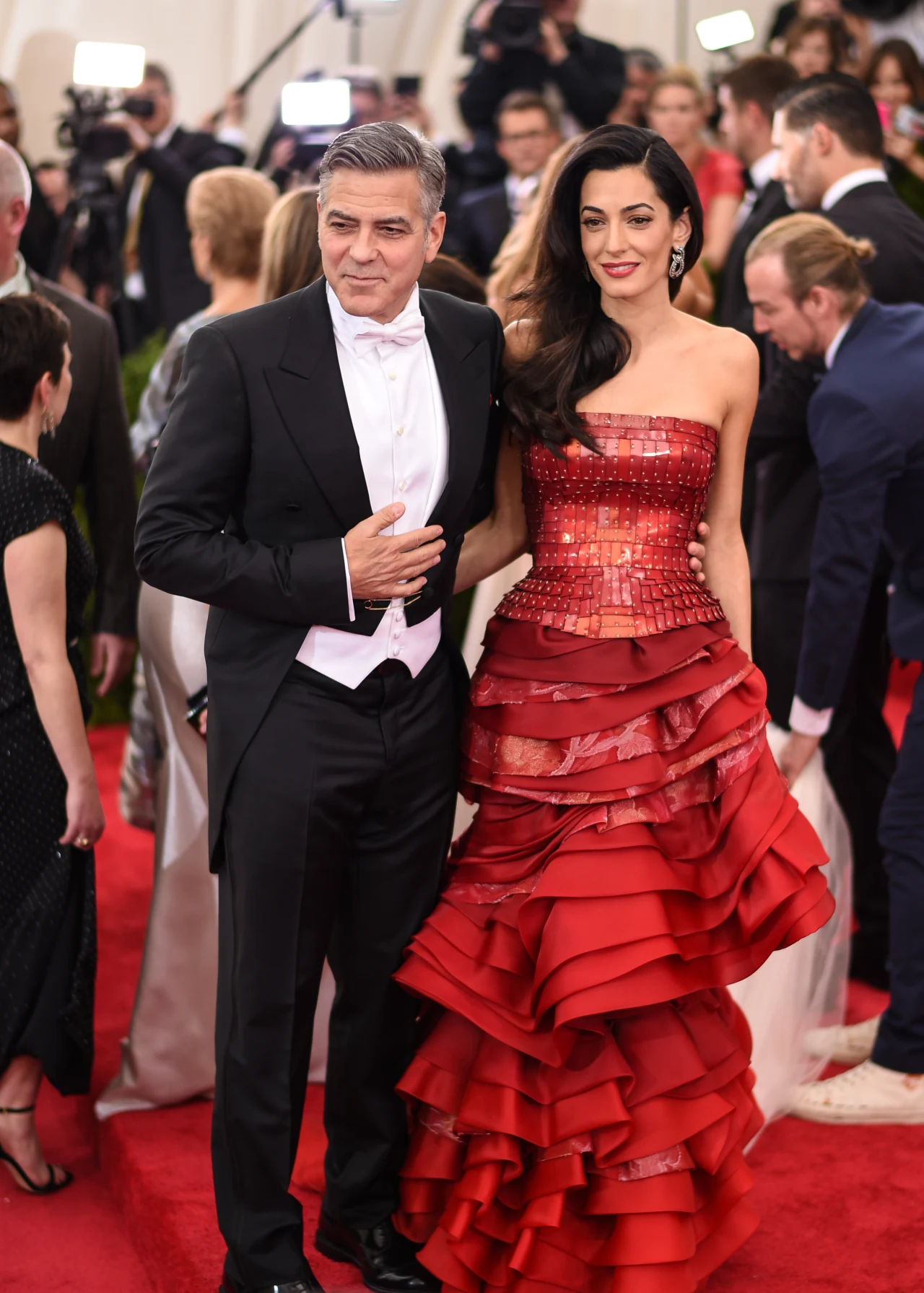 George Clooney z żoną George Clooney z żoną