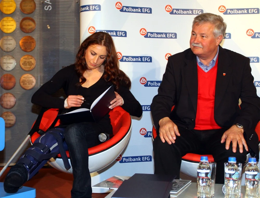 Justyna Kowalczyk i Apoloniusz Tajner