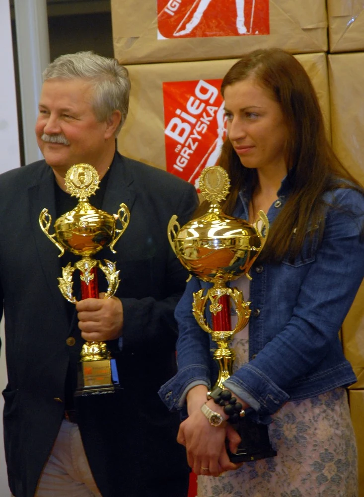 Justyna Kowalczyk i Apoloniusz Tajner