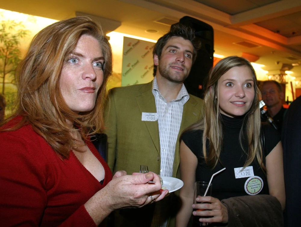 Katarzyna Dowbor z synem i Joasią Katarzyna Dowbor z synem i Joasią