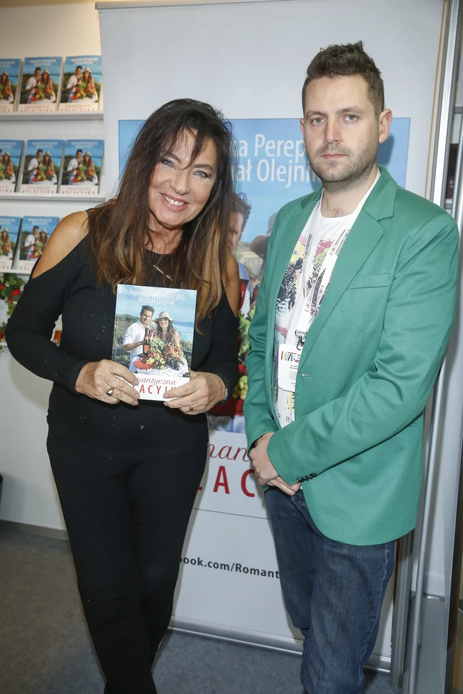 Agnieszka Fitkau-Perepeczko z przyjacielem Agnieszka Fitkau-Perepeczko z przyjacielem