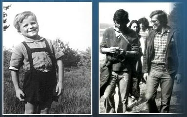 Bronisław Komorowski w dzieciństwie i w młodości (na zdj. po prawej w okularach), źródło: http://www.prezydent.pl/