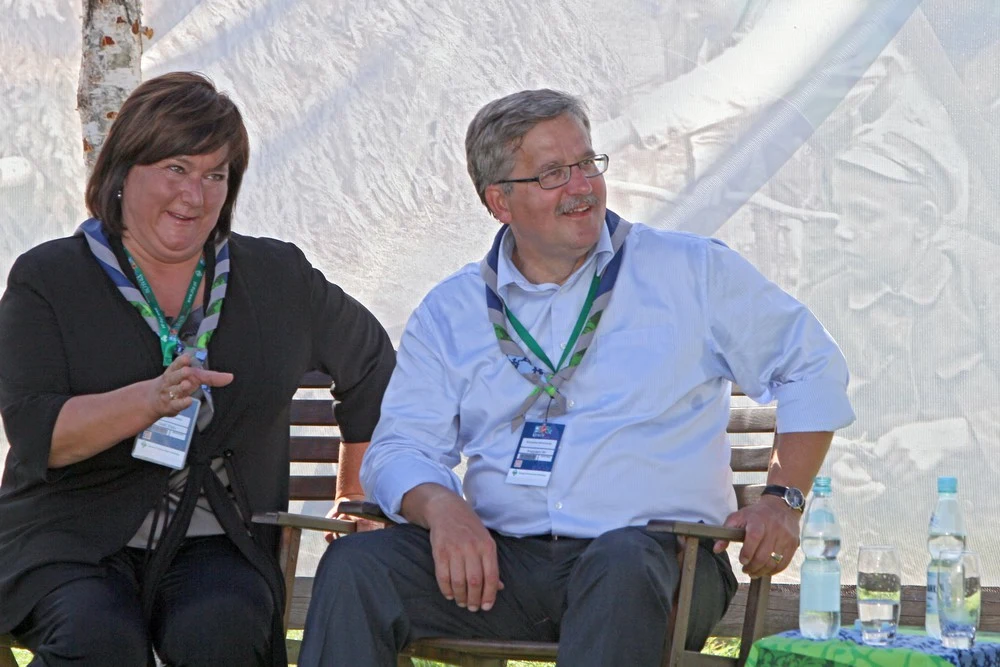 Anna i Bronisław Komorowscy na 100-leciu ZHP w Krakowie, 2010 rok