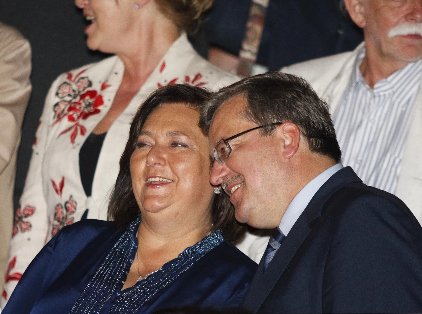 Anna i Bronisław Komorowscy podczas ogłoszenia wyników Festiwalu Folkloru Górali Polskich, 