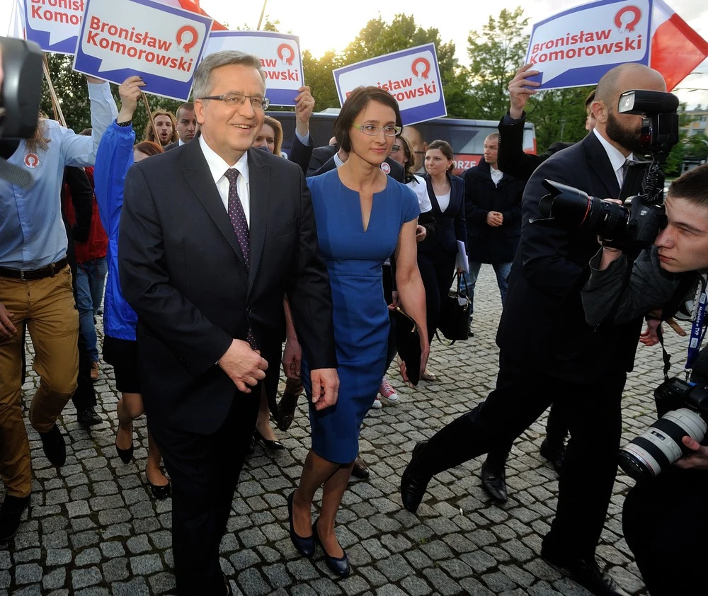 Bronisław Komorowski z córką Marią 