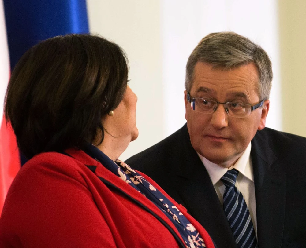 Anna i Bronisław Komorowscy podziękowali paraolimpijczykom, 2013 rok