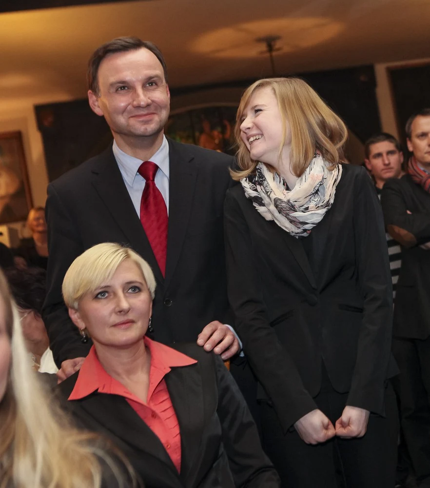 Agata Kornhauser-Duda, Kinga Duda i Andrzej Duda