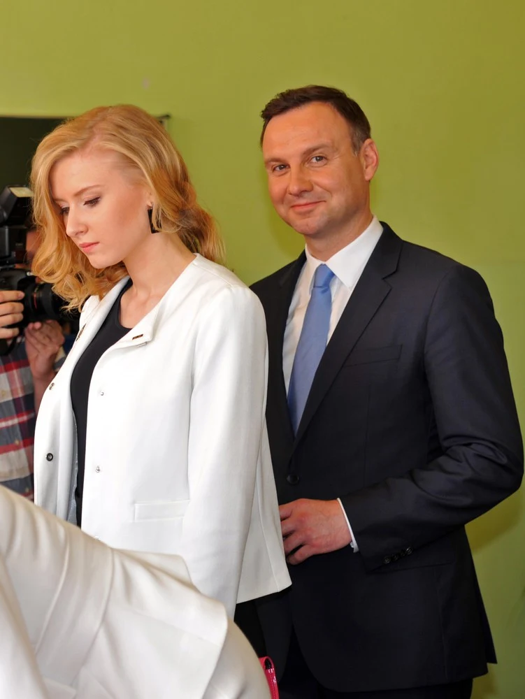 Andrzej Duda z córką Kingą