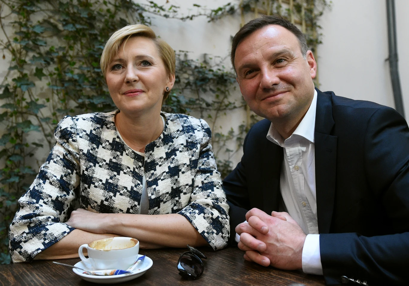 Andrzej Duda z żoną w jednej z krakowskich kawiarni