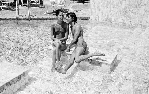 Dustin Hoffman z Anne Byrne w Cannes