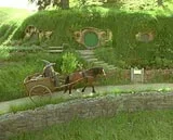 Wioska hobbitów w filmie "Drużyna pierścienia" Wioska hobbitów w filmie "Drużyna pierścienia"