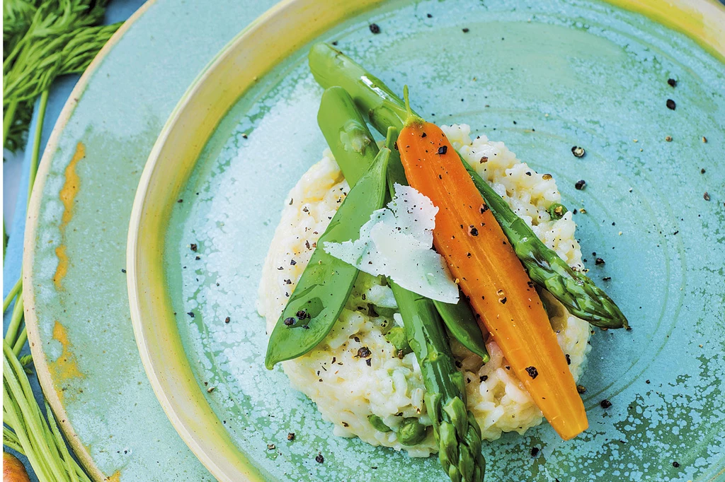 Risotto z młodymi warzywami Risotto z młodymi warzywami