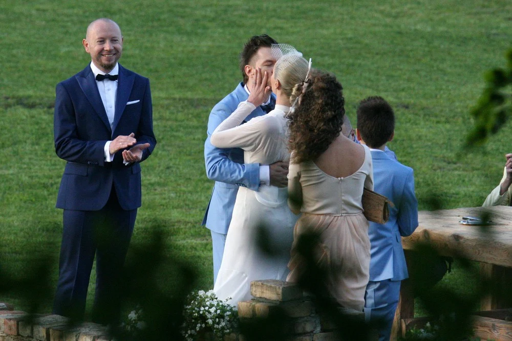 Adam Sztaba i Dorota Szelągowska w dniu ślubu