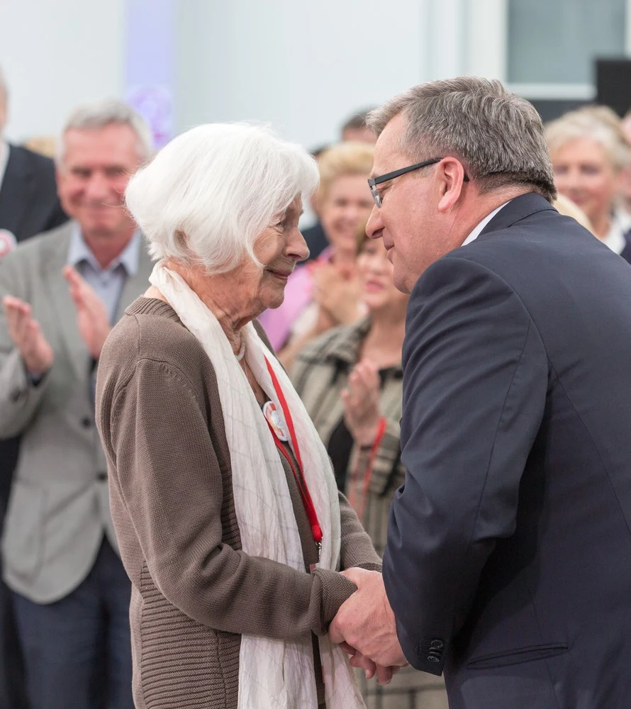 Danuta Szaflarska i Bronisław Komorowski