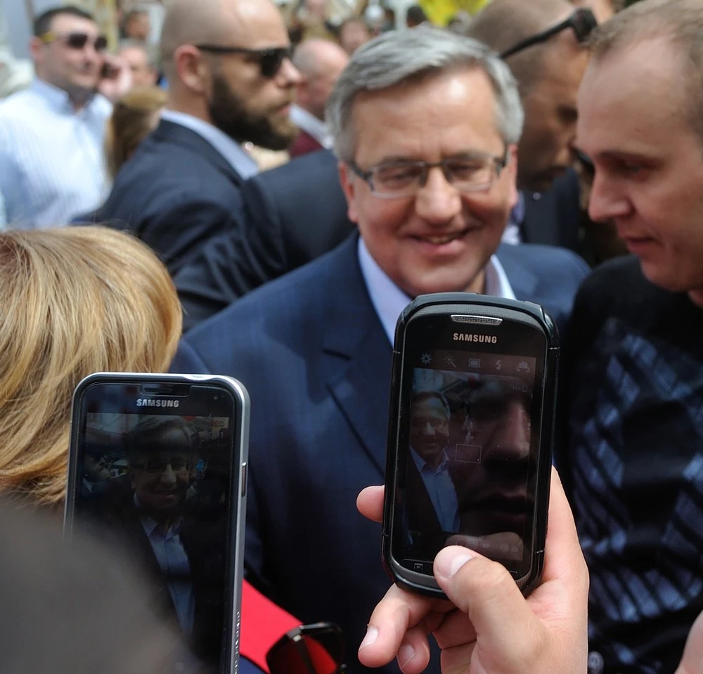 Bronisław Komorowski na pikniku w Warszawie