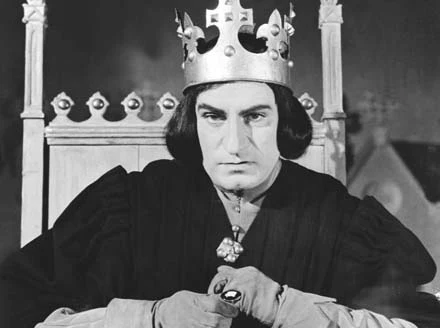 Laurence Olivier jako Ryszard III Laurence Olivier jako Ryszard III