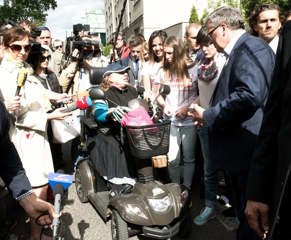 Bronisław Komorowski podczas spotkań z wyborcami 