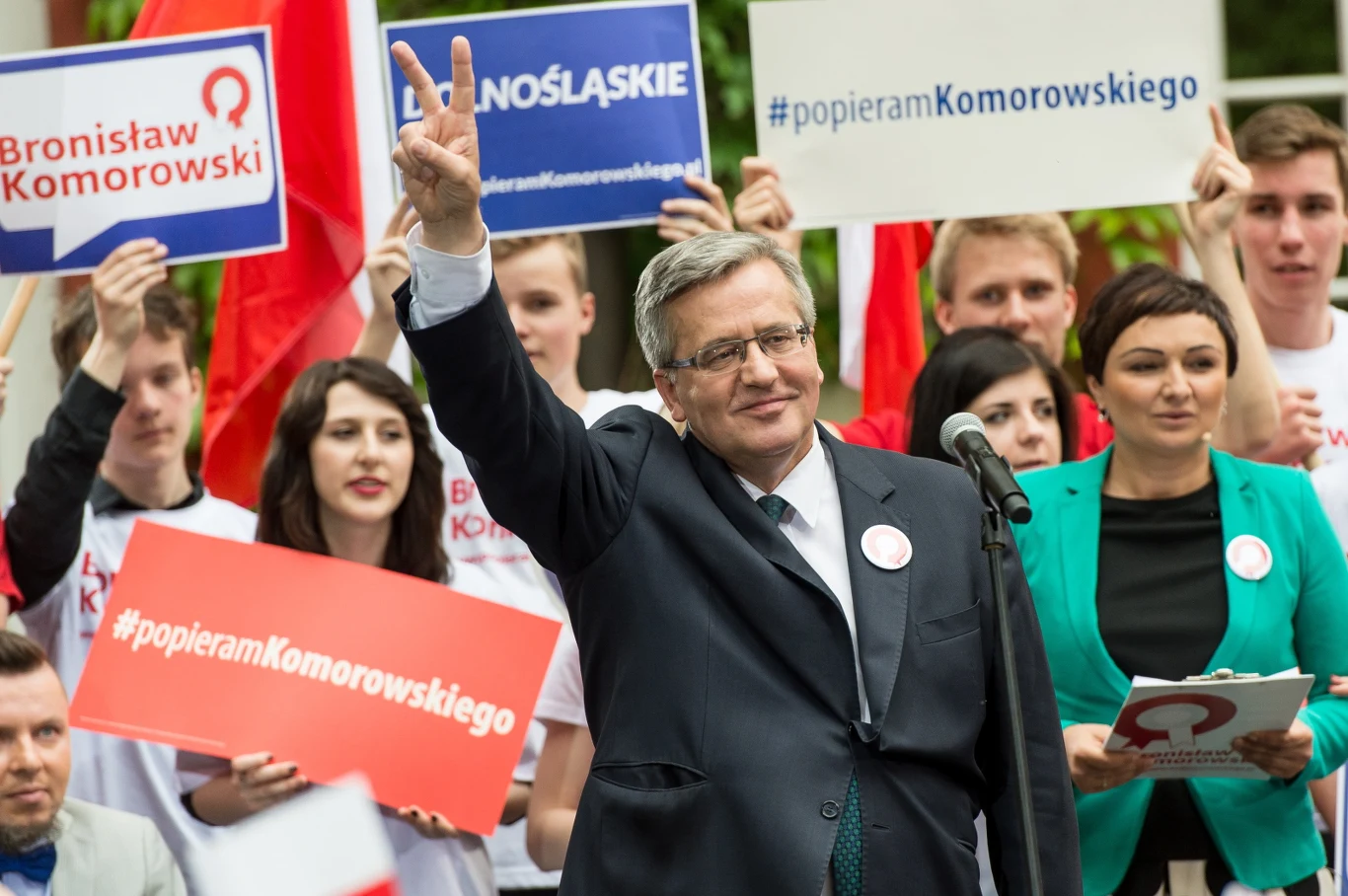 Bronisław Komorowski podczas spotkań z wyborcami 