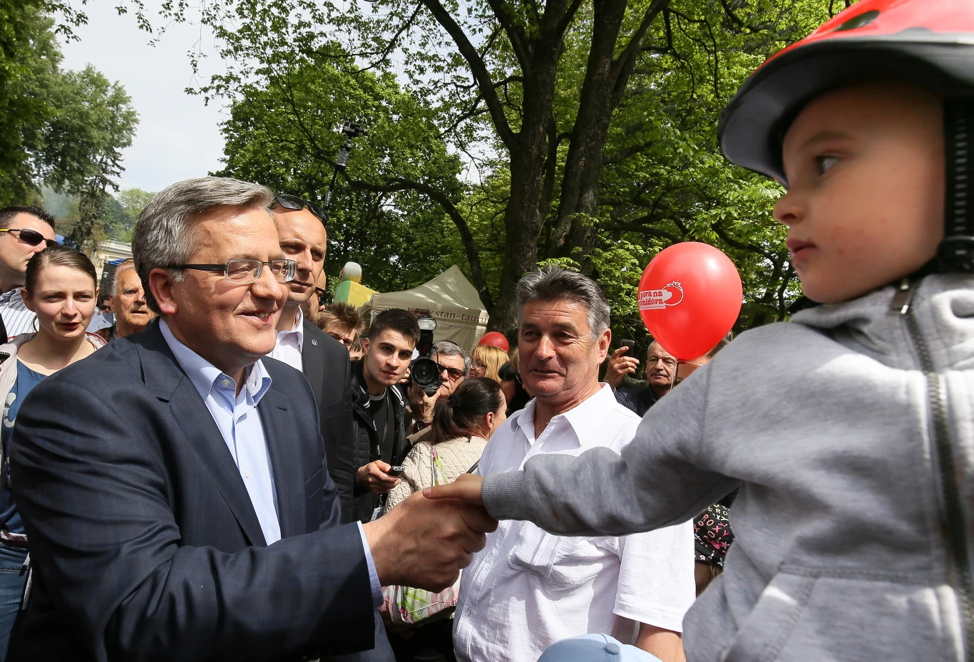 Bronisław Komorowski podczas spotkań z wyborcami 