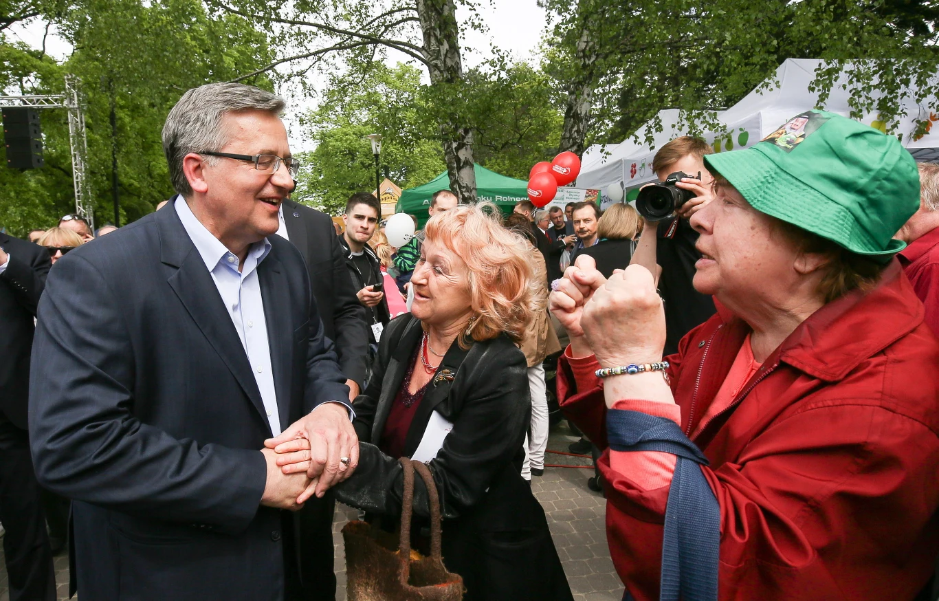 Bronisław Komorowski podczas spotkań z wyborcami 