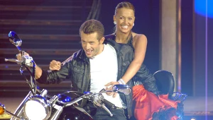 Miłość do dwóch kółek Cypryański ujawnił nawet w tańcu, fot.M.Ulatowski