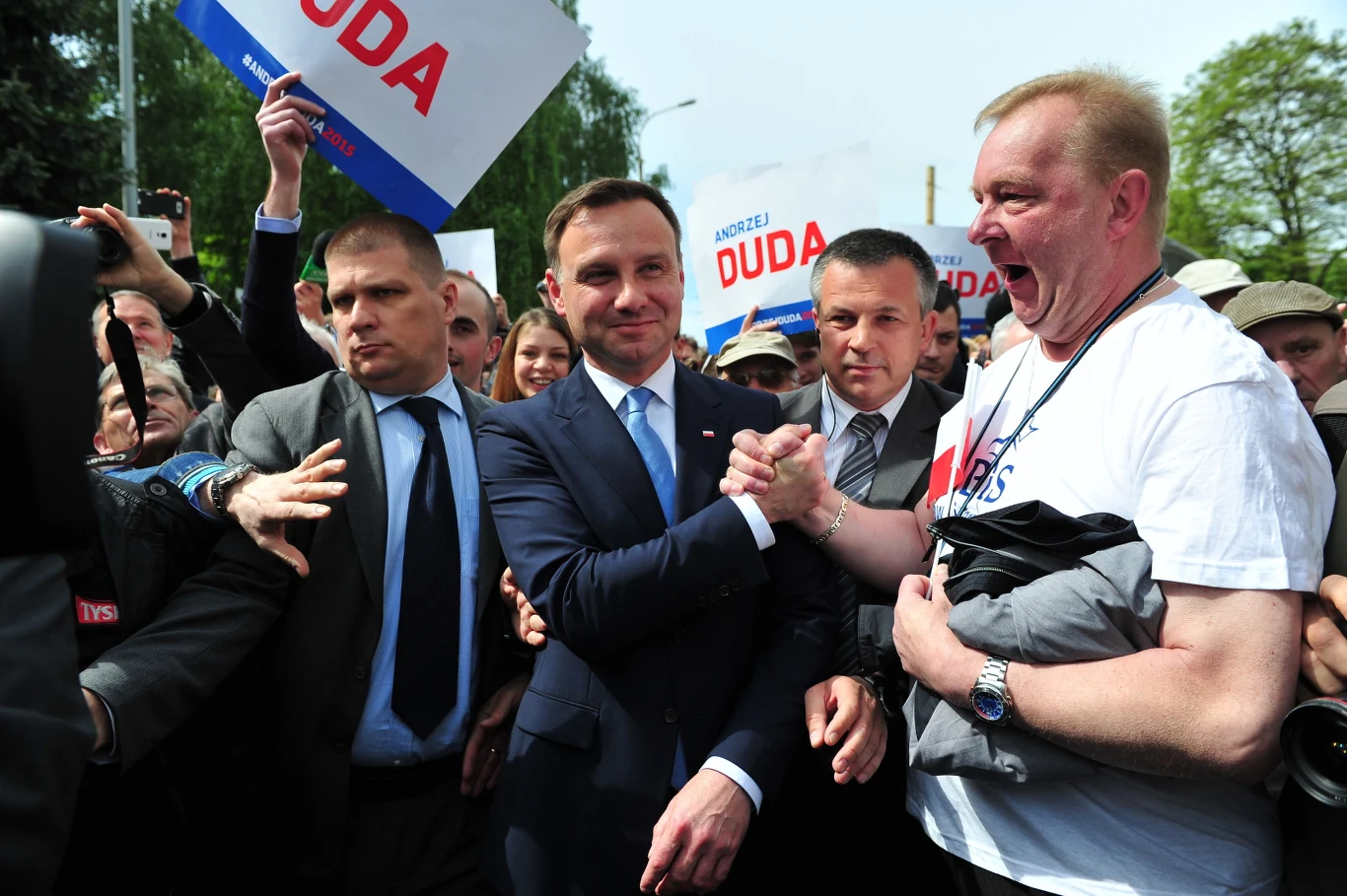 Andrzej Duda podczas spotkań z wyborcami