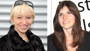 Magdalena Piekorz i Małgorzata Szumowska na festiwalu w Gdyni