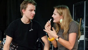 Piotr Kupicha i Małgorzata Socha na planie "Tylko miłości" - fot. Mikołaj Tym