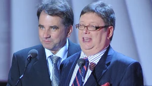 Waldemar Krzystek i "władze TVP" - fot. A.Szilagyi