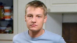 Marcin Mroczek na planie serialu "M jak miłość", fot. Andrzej Szilagyi